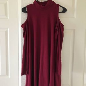 Cut out long sleeve shorter dress